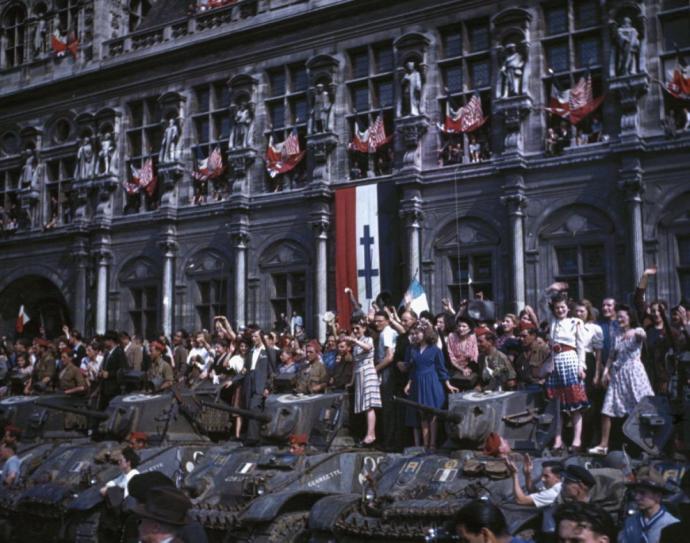 Paris, August 26, 1944. The 2nd Free French Armored DIvision's most famous hour.