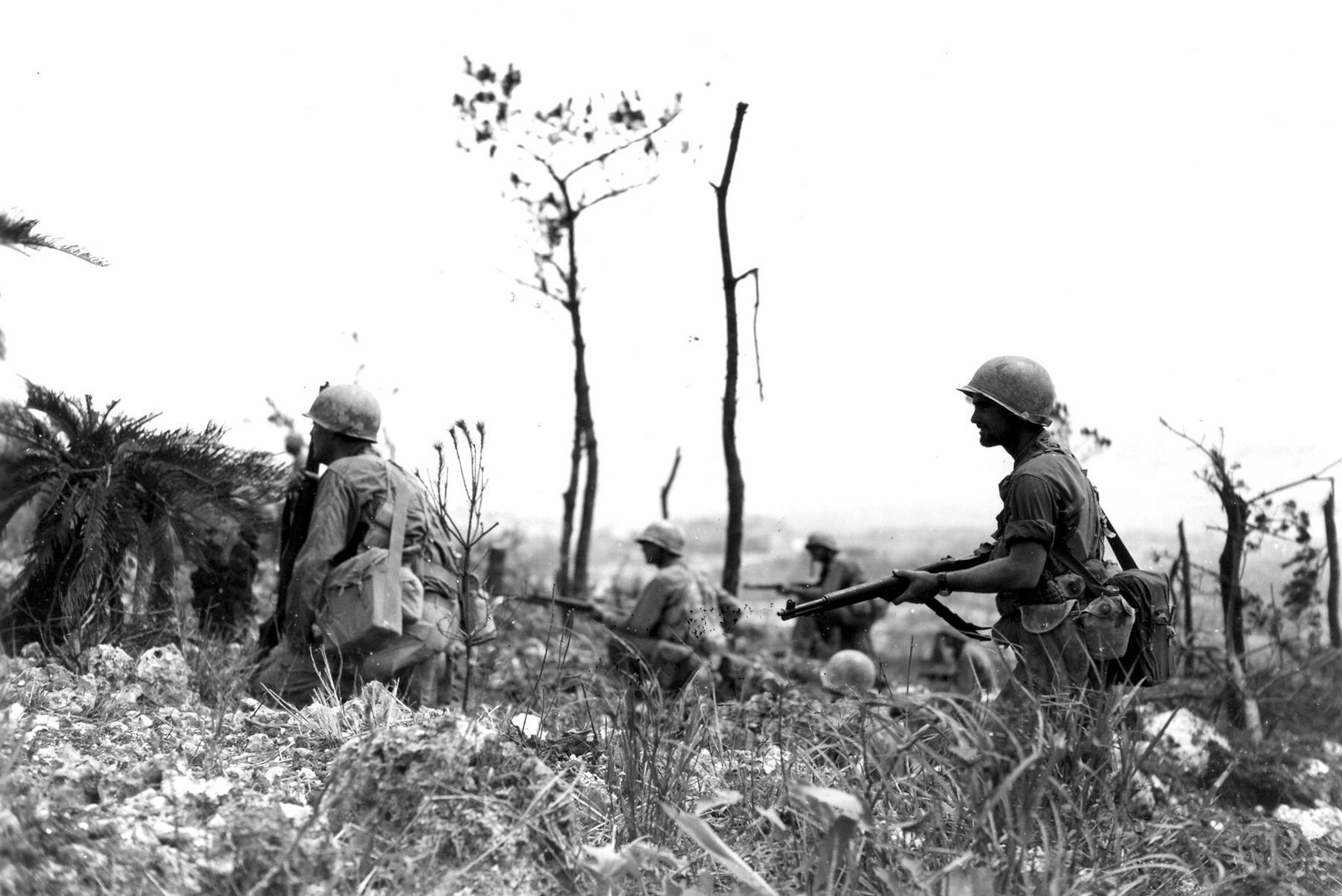 381st-Infantry-advances-cautiously-toward-Big-Apple-Ridge-June-45